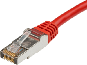 כבל רשת מגשר מסוכך CAT6 נחושת באורך 1.5 מטר אדום