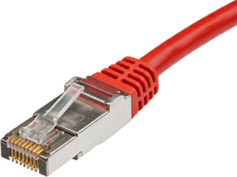 כבל רשת מגשר מסוכך CAT6 נחושת באורך 1.5 מטר אדום