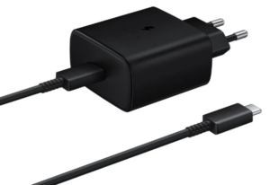 מטען קיר Samsung הכולל חיבור USB-C הספק עד כ- 45W + כבל