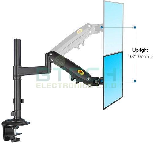 זרוע דו מפרקית ארגומטרית לשני מסכי מחשב עד 27'' – תמונה 2