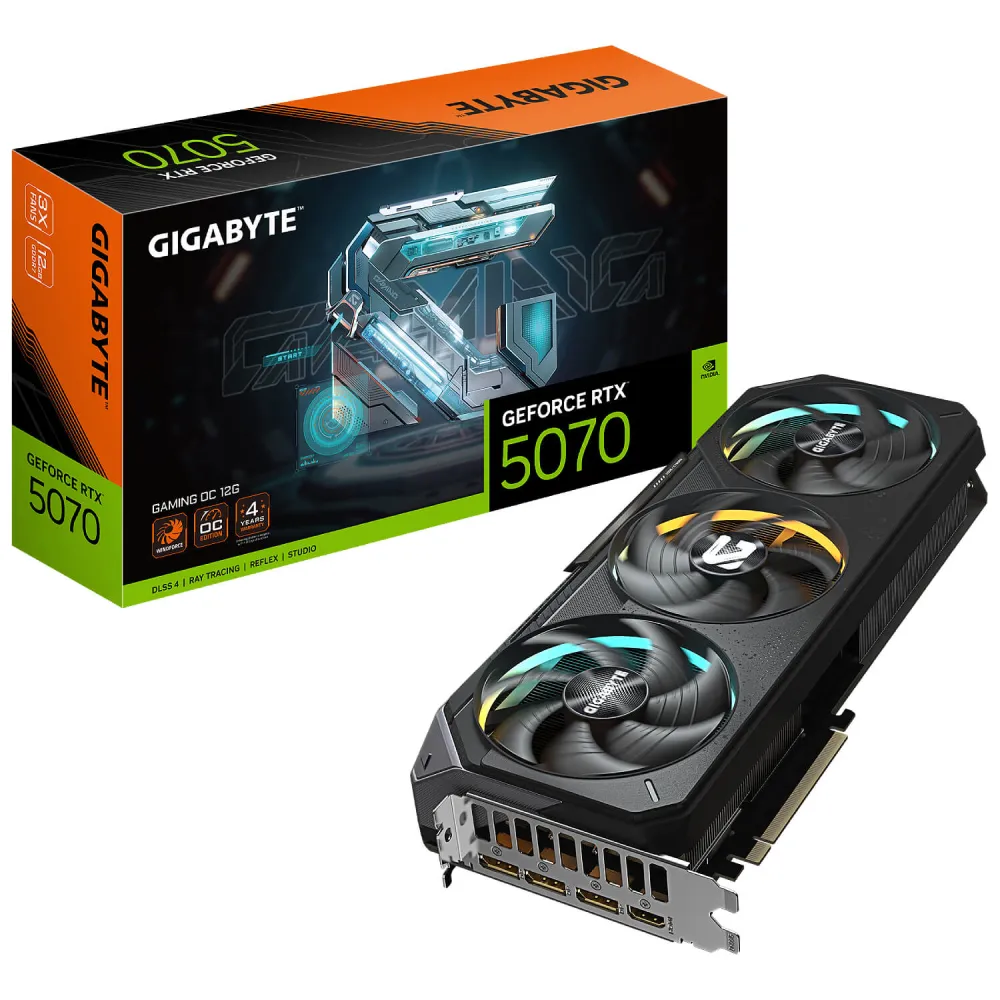 כרטיס מסך Gigabyte NVIDIA GeForce RTX 5070 Gaming12GB OC
