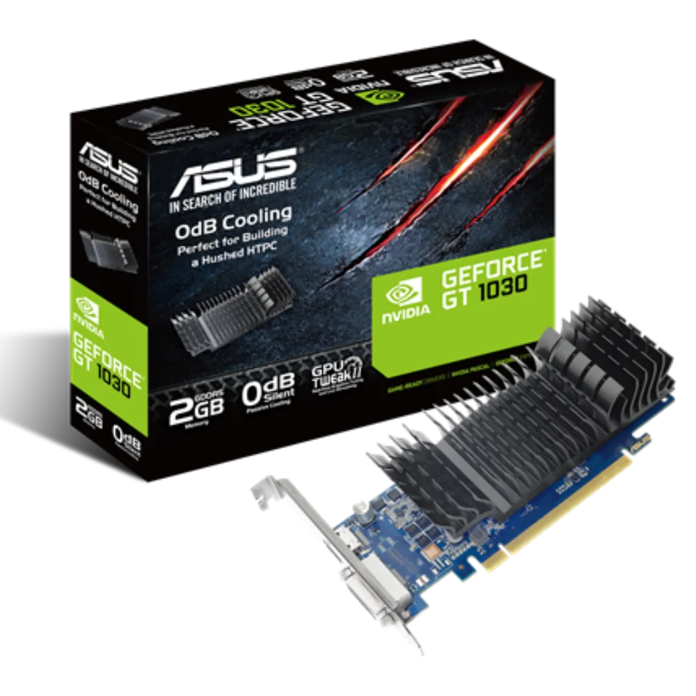 כרטיס מסך Asus GeForce GT1030 2GB LP Silent GDDR5