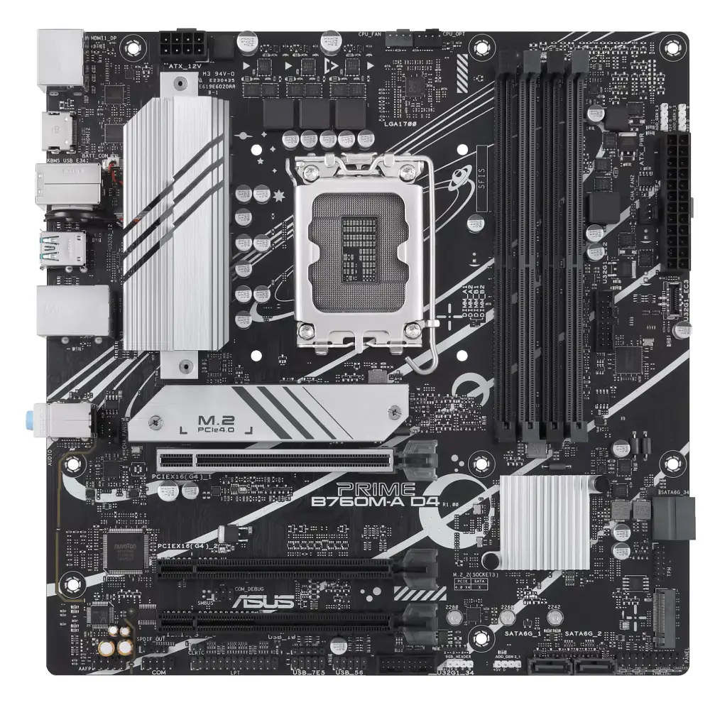 לוח אם אינטל דור 12 Asus PRIME B760M-A D4-CSM LGA1700 2 לוח אם אינטל דור 12 Asus PRIME B760M-A D4-CSM LGA1700 – תמונה 2