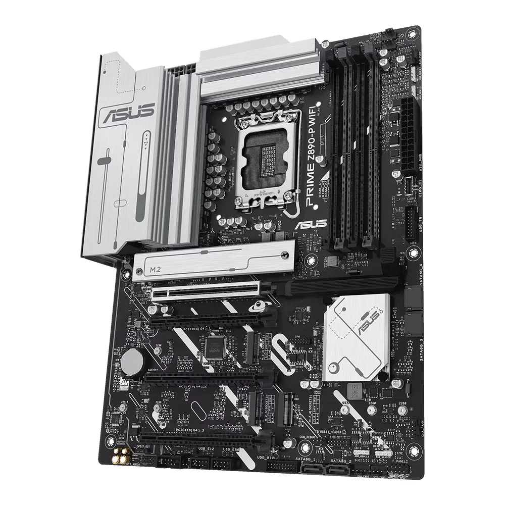 לוח אם אינטל Asus PRIME Z890-P Wifi DDR5 LGA1851 HDMI DP 2 לוח אם אינטל Asus PRIME Z890-P Wifi DDR5 LGA1851 HDMI DP – תמונה 2