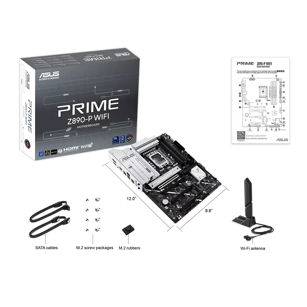 לוח אם אינטל Asus PRIME Z890-P Wifi DDR5 LGA1851 HDMI DP 5 לוח אם אינטל Asus PRIME Z890-P Wifi DDR5 LGA1851 HDMI DP – תמונה 5