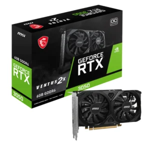 כרטיס מסך MSI GeForce RTX 3050 VENTUS 2X E 6G OC