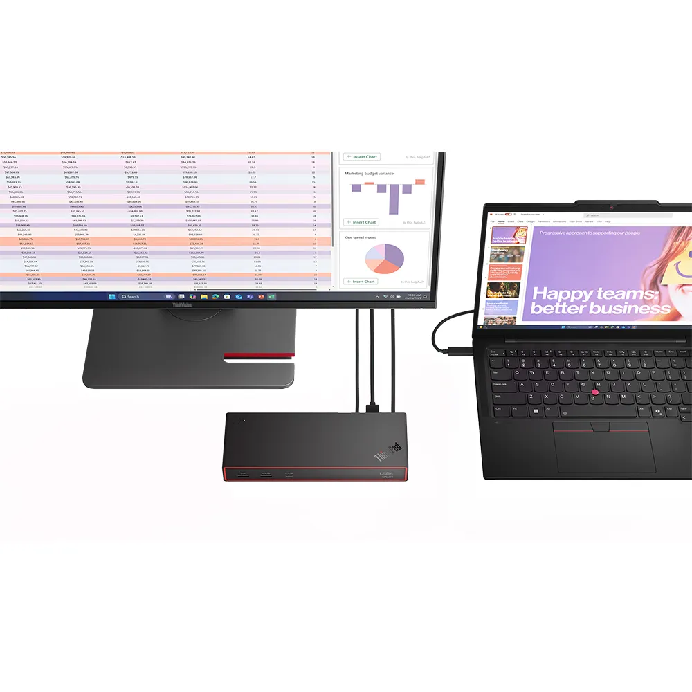 תחנת עגינה ThinkPad USB4 Smart Dock 5500 with 135W Adapter 6 תחנת עגינה ThinkPad USB4 Smart Dock 5500 with 135W Adapter – תמונה 6