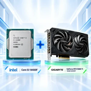 ערכת שדרוג Intel i5-14400F + Gigabyte NVIDIA GeForce RTX 5060 TI